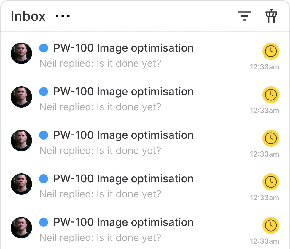 Model decision report interface